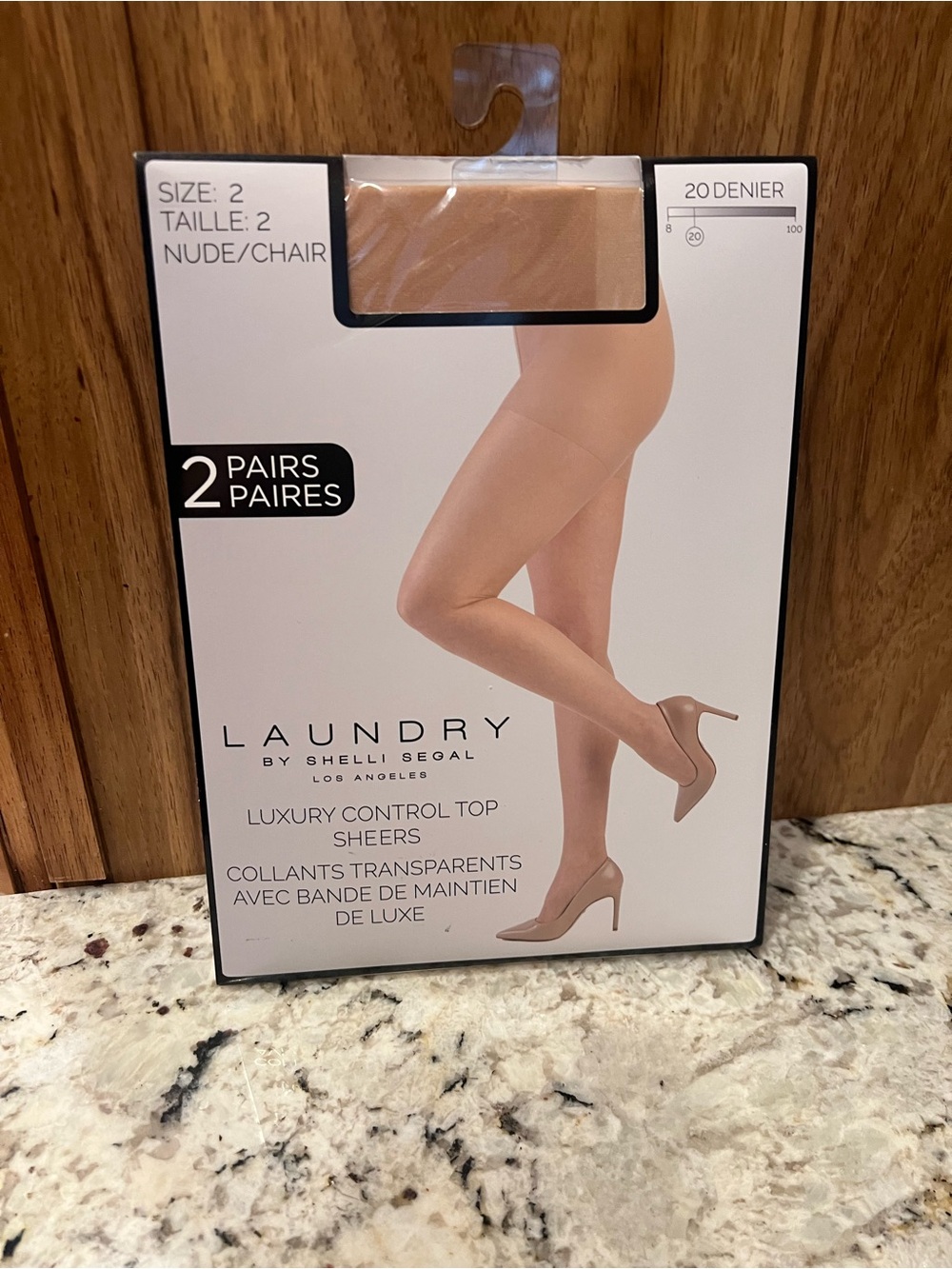 Laundry By Shelli Segal Nude/Chair Sheer Control Top Pantyhose - 2 Pairs